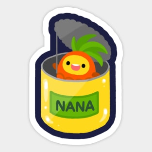 Pineapple NANA - can Sticker